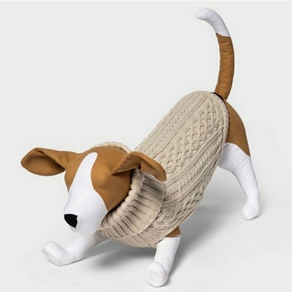 Cable Knit Turtleneck Dog Sweater - Boots & Barkley New with Tags